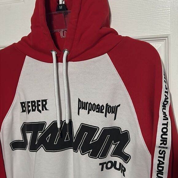 🔥🔥 JUSTIN BIEBER STADIUM TOUR Hoodie - EXCELLENT Condition- Men Sz M 🔥🔥 - Picture 4 of 12